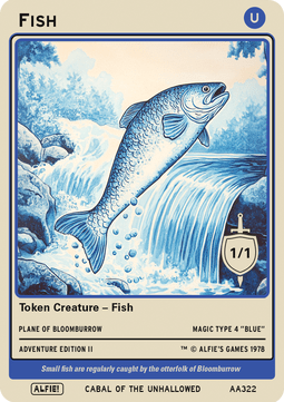 Fish Token (Blue 1/1)
