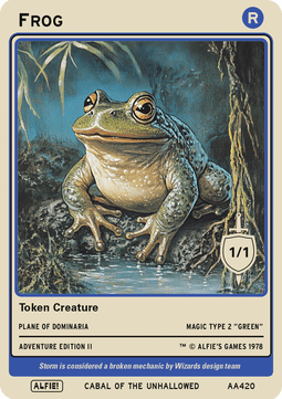 Frog Token (Blue 1/1)