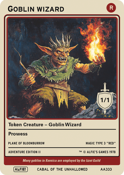 Goblin Wizard Token (Red 1/1)