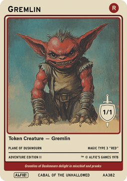 Gremlin Token (Red 1/1)
