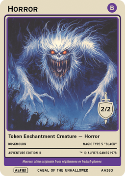 Horror Token (Black 2/2)