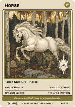 Horse Token (White 5/5)