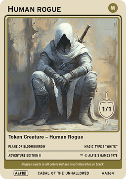 Human Rogue Token (White 1/1)