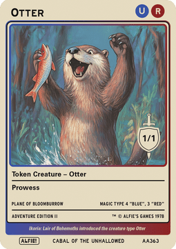 Otter Token (Blue and Red 1/1)