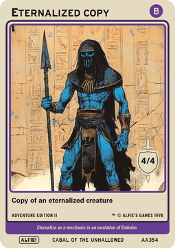 Eternal Zombie Token (Black 4/4)