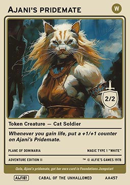 Ajanis Pridemate Token (White 2/2)