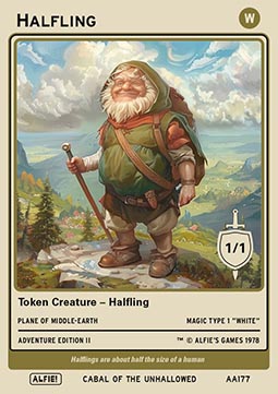 Halfling Token (White 1/1)