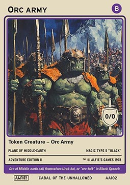 Orc Army Token (Black 0/0)