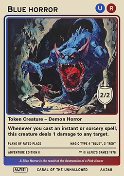 Horror Token (Blue and Red 2/2)