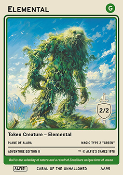 Elemental Token (Green 2/2)