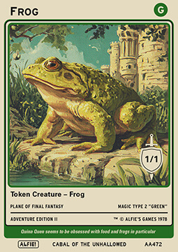 Frog Token (Green 1/1)