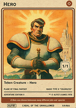 Hero Token (Colorless 1/1)