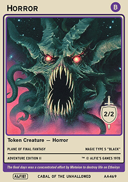 Horror Token (Black 2/2)