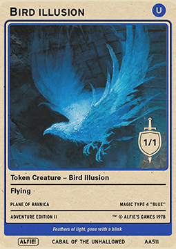 Bird Illusion Token (Blue 1/1)