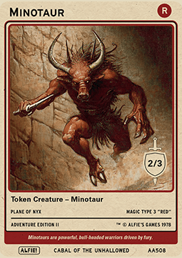 Minotaur Token (Red 2/3)