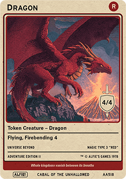 Dragon Token (Red 4/4)