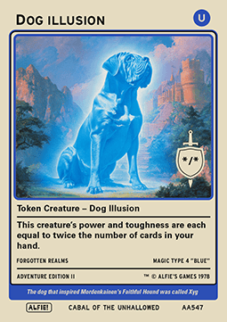 Dog Illusion Token (Blue */*)