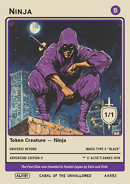 Ninja Token (Black 1/1)