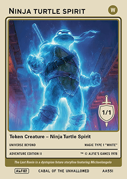 Ninja Turtle Spirit Token (White 1/1)
