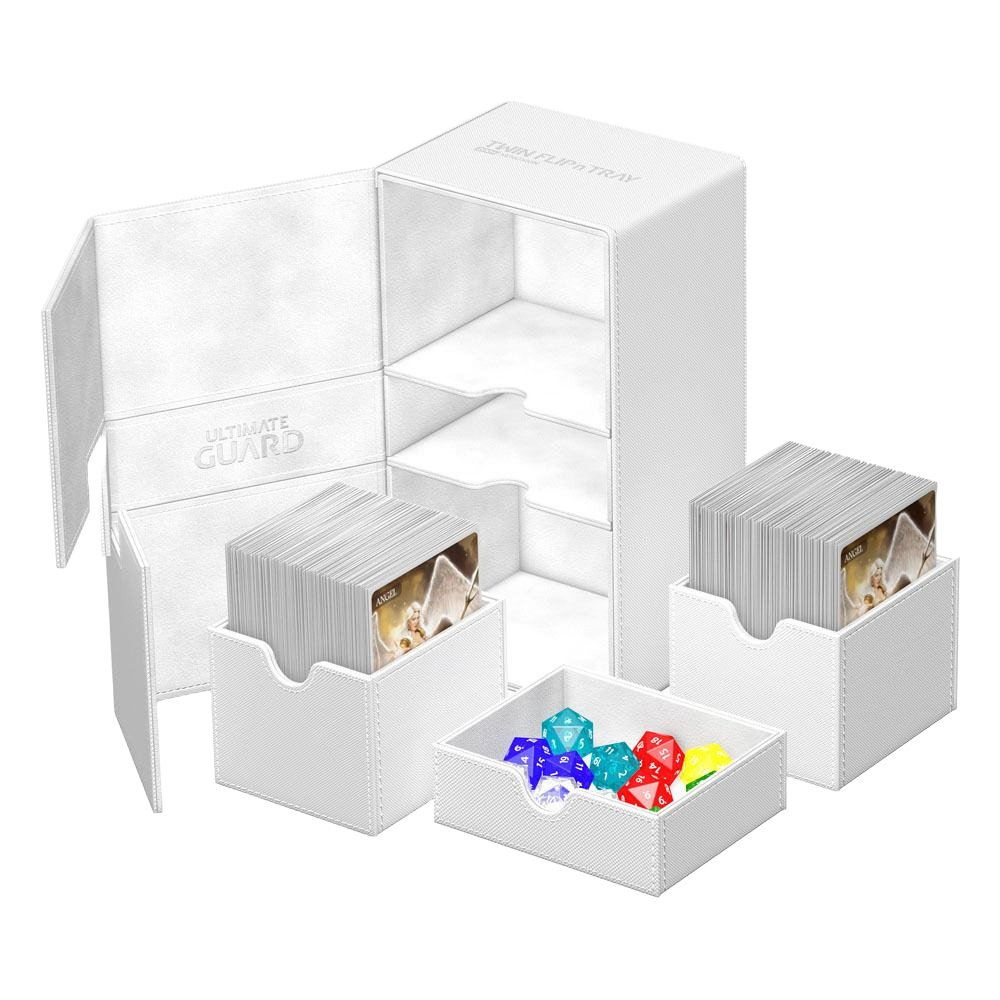Ultimate Guard Twin Flip`n`Tray 200+ XenoSkin Monocolor Blanco