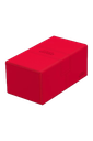 Ultimate Guard Twin Flip`n`Tray 200+ XenoSkin Monocolor Rojo