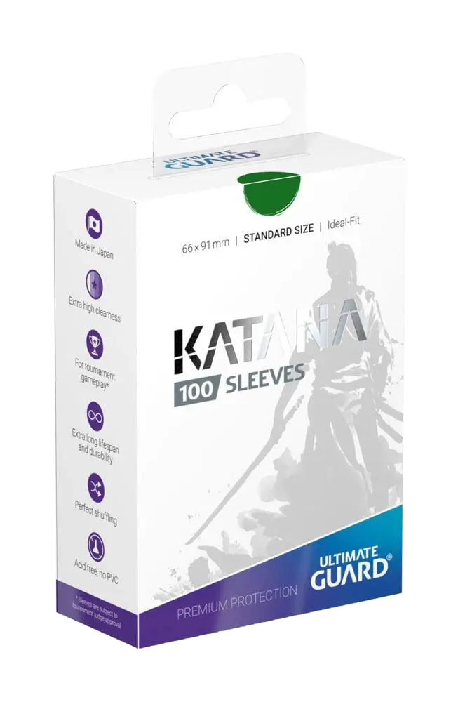 Ultimate Guard Katana Sleeves Standard Size (100) - Green