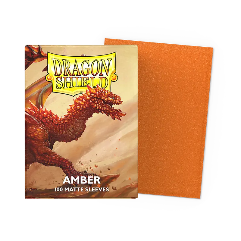 Dragon Shield Standard Matte Sleeves - Amber (100 Sleeves)