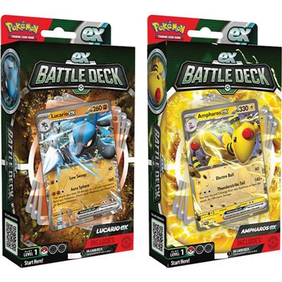 PKM - LUCARIO AND AMPHAROS EX BATTLE DECK  