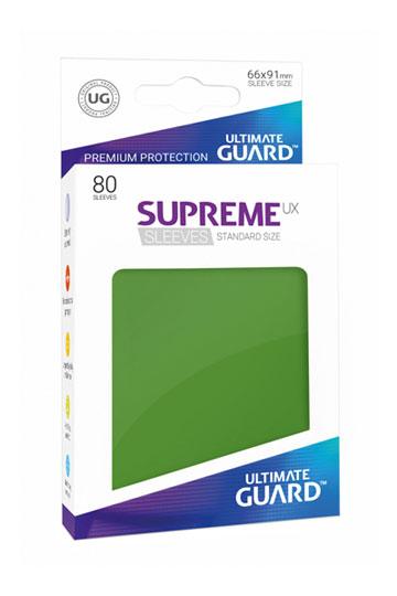 Ultimate Guard Supreme UX Sleeves Fundas de Cartas Tamaño Estándar Verde (80)