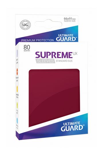 Ultimate Guard Supreme UX Sleeves Fundas de Cartas Tamaño Estándar Borgoña (80)