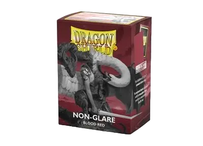 Dragon Shield Matte Non-Glare Sleeves - Blood Red (100 Sleeves)