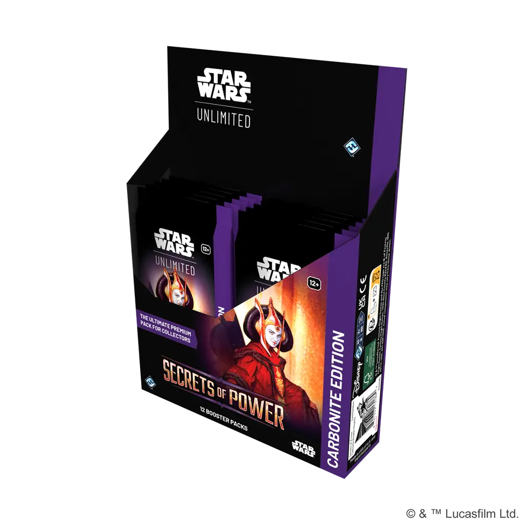 FFG - Star Wars: Unlimited - Secrets of Power Carbonite Booster Display (12 Booster)