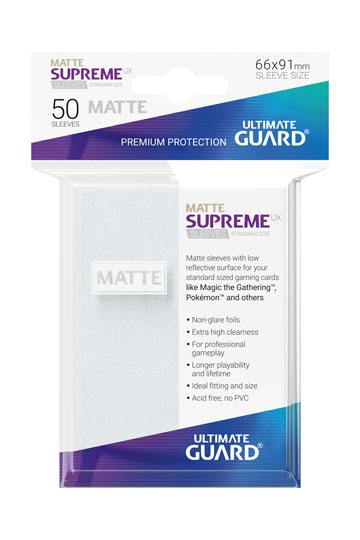 Ultimate Guard Supreme UX Sleeves Fundas de Cartas Tamaño Estándar Frosted Mate (50)