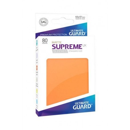 Ultimate Guard Supreme UX Sleeves Fundas de Cartas Tamaño Estándar Naranja (80)