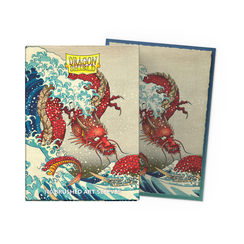 DRAGON SHIELD BRUSHED ART SLEEVES - THE GREAT WAVE (100 SLEEVES)