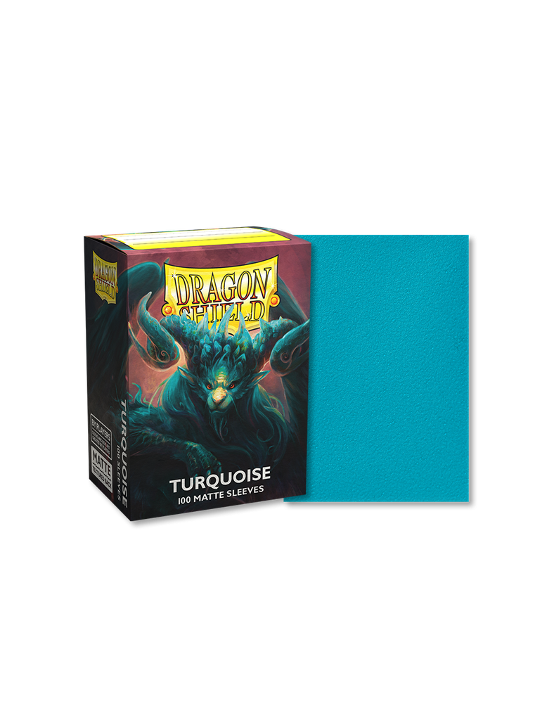 DRAGON SHIELD STANDARD SIZE MATTE SLEEVES TURQUOISE 'ATEBECK' (100 SLEEVES)