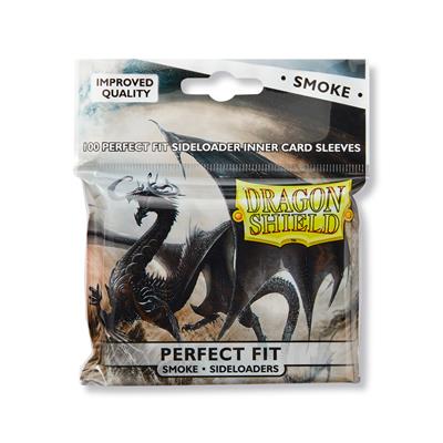 DRAGON SHIELD STANDARD PERFECT FIT SIDELOADING SLEEVES - CLEAR/SMOKE(100 Sleeves)