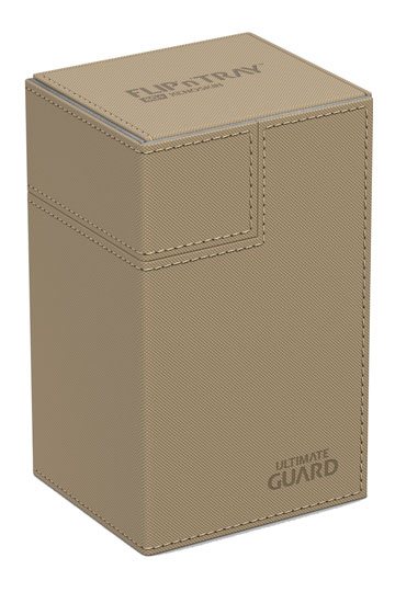 Ultimate Guard Flip´n´Tray Deck Case 80+ Caja de Cartas Tamaño Estándar XenoSkin Beige
