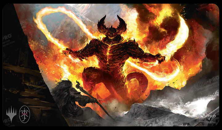 UP - THE LORD OF THE RINGS TALES OF MIDDLE-EARTH PLAYMAT 5 - FEATURING THE BALROG FOR MTG