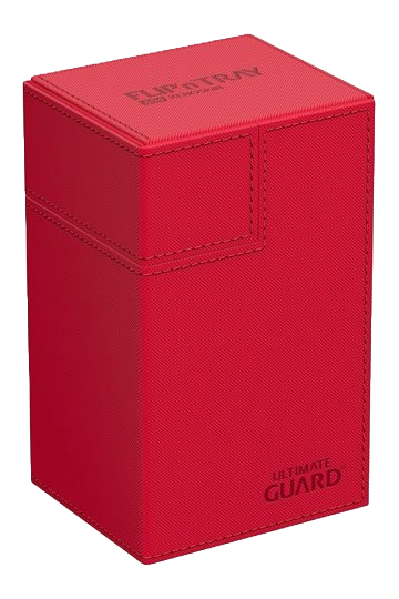 Ultimate Guard Flip`n`Tray 80+ XenoSkin Monocolor Rojo