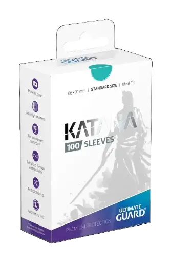 [UGD010896] Ultimate Guard Katana Sleeves Standard Size (100) - Turquoise
