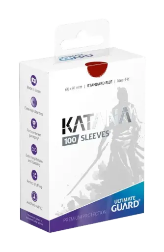 [UGD010109] Ultimate Guard Katana Sleeves Standard Size (100) - Red