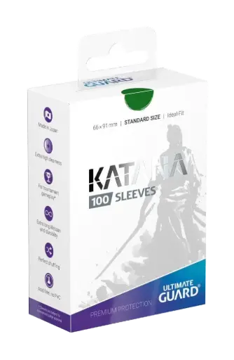 [UGD010110] Ultimate Guard Katana Sleeves Standard Size (100) - Green