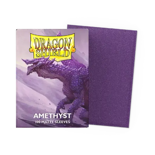 [121157] Dragon Shield Standard Matte Sleeves - Amethyst (100 Sleeves)