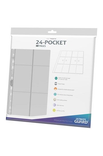 [UGD011321] Ultimate Guard 24-Pocket QuadRow Pages Side-Loading Transparente (10)