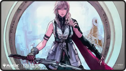 [116810] UP - Final Fantasy Black Stitched Playmat Premium W for Magic: The Gathering