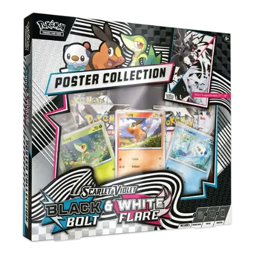 [123724] PKM - Scarlet & Violet 10.5 - Black Bolt & White Flare Unova Poster Collection