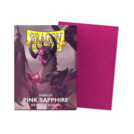 [137202] Dragon Shield Sleeves - Matte Standard size - Pink Sapphire (100 Sleeves) 
