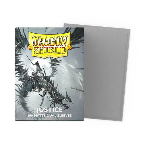 [101500] DRAGON SHIELD SLEEVES - STANDARD SIZE - MATTE DUAL - JUSTICE (100 SLEEVES)